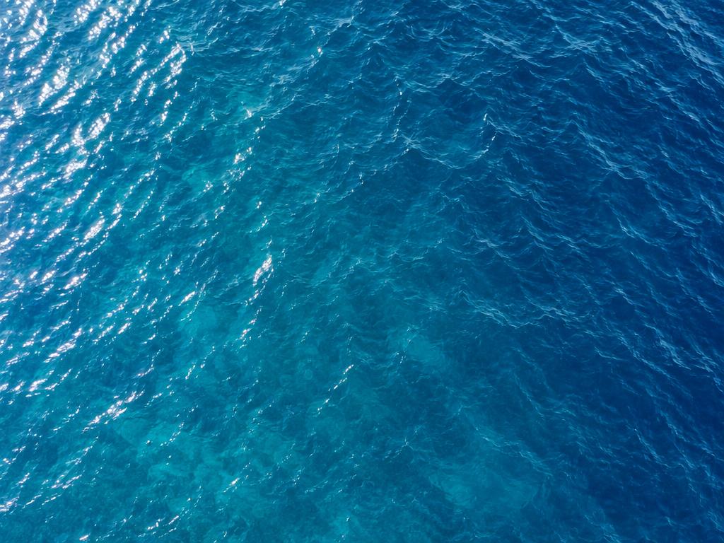 Open Gulf water seen from above